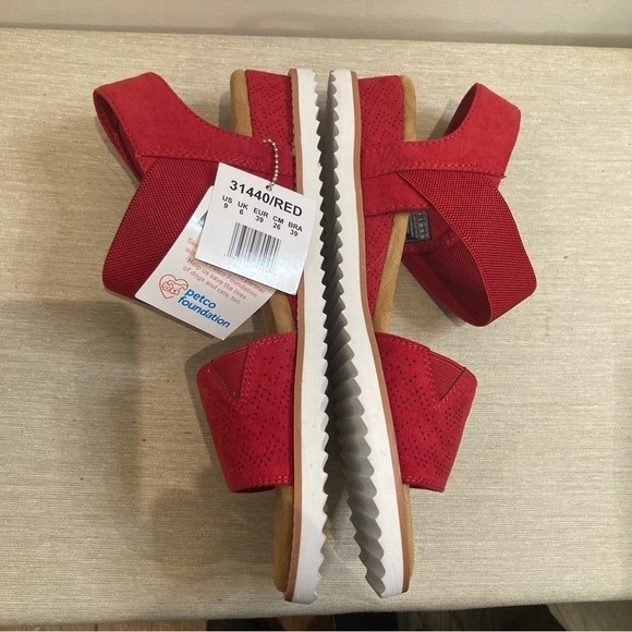 BOBS by Skechers Sz 9 Desert Kiss Velcro Closure Memory Foam Insoles Sandals NEW - Picture 8 of 11